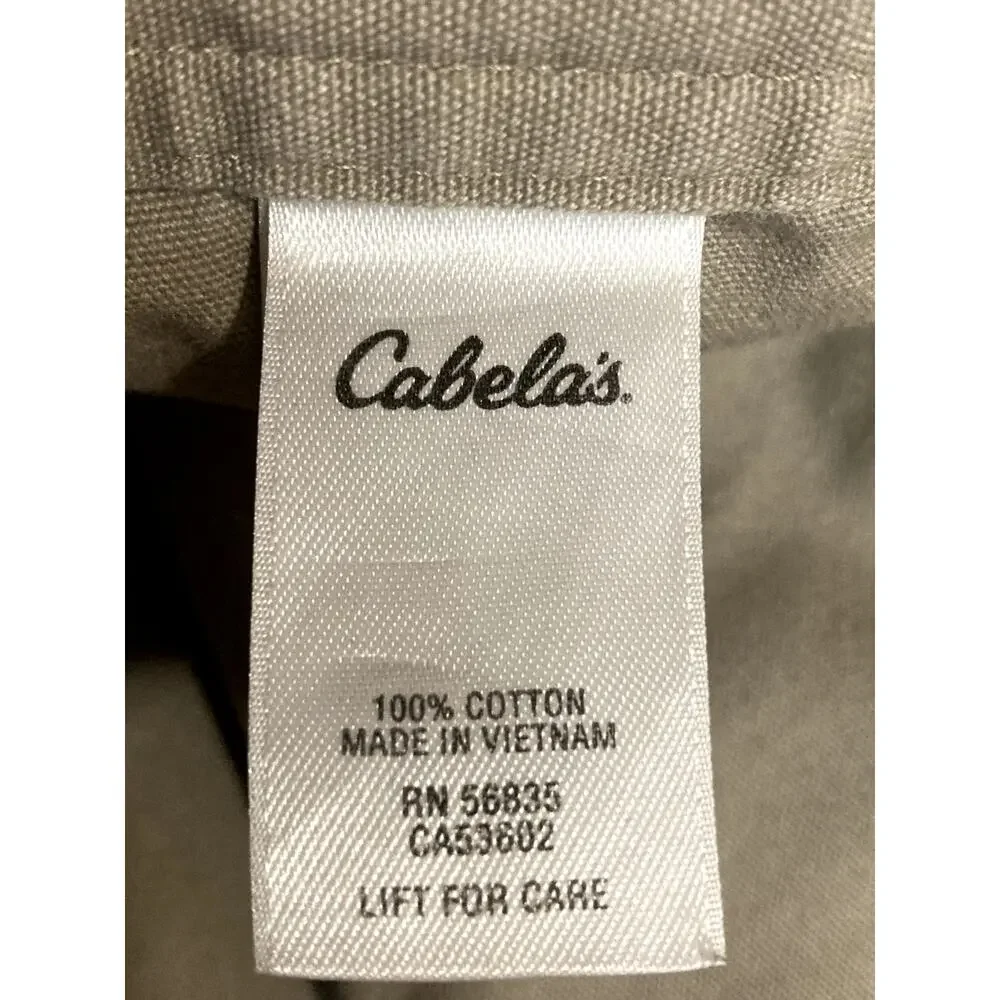 Cabela's Vintage Cargo Pants Men 37X36‎ Khaki Straight Classic Fishing Hunting